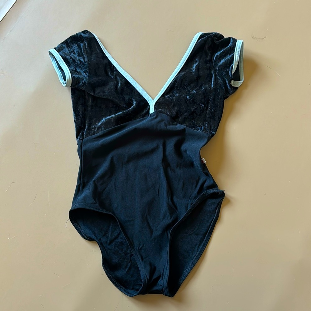 EXCELLENT CONDITION Yumiko Alicia velvet and nylon leotard